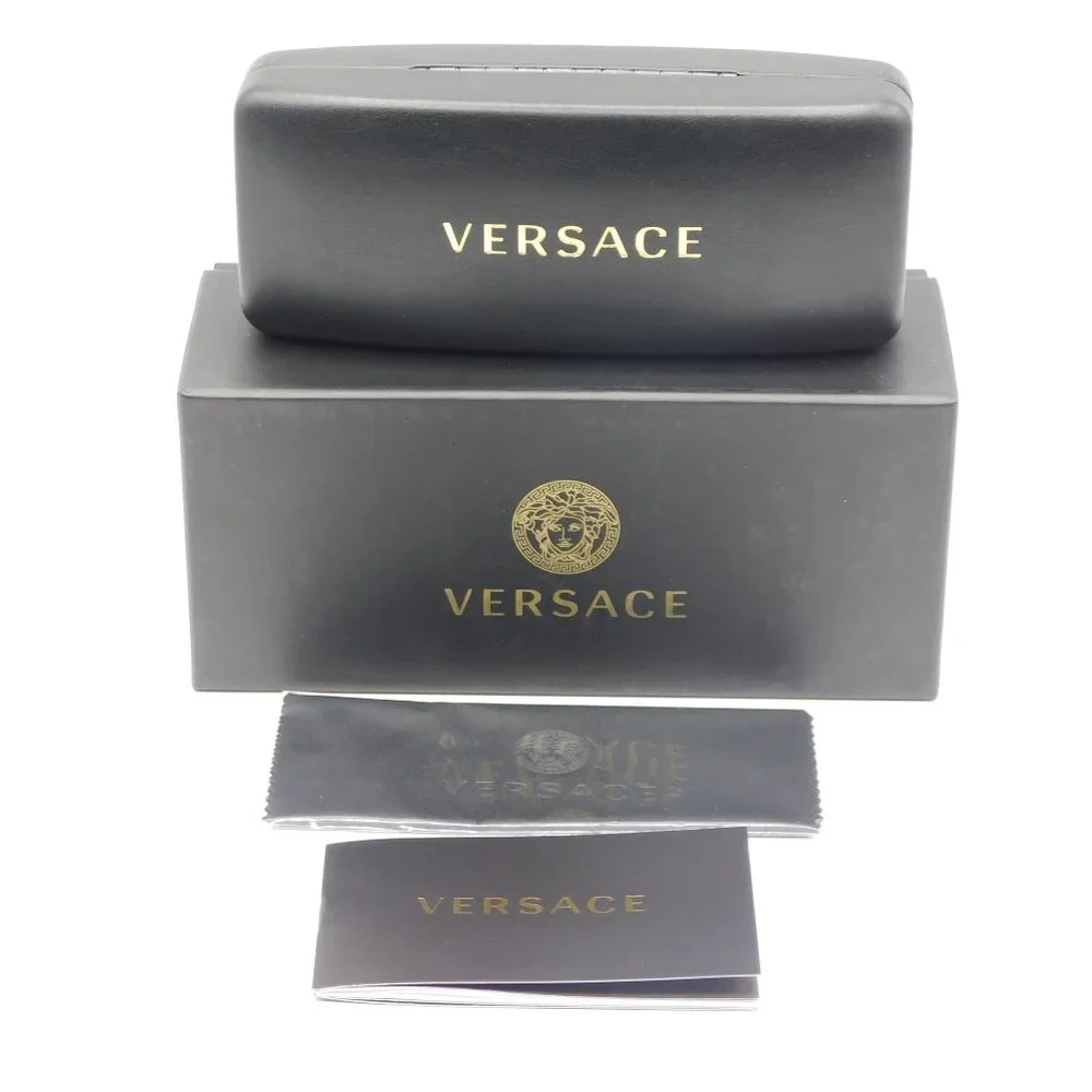 NEW VERSACE VE3282 GB1 BLACK CAT EYE WOMEN AUTHENTIC EYEGLASSES 53-19-140 - Picture 8 of 11